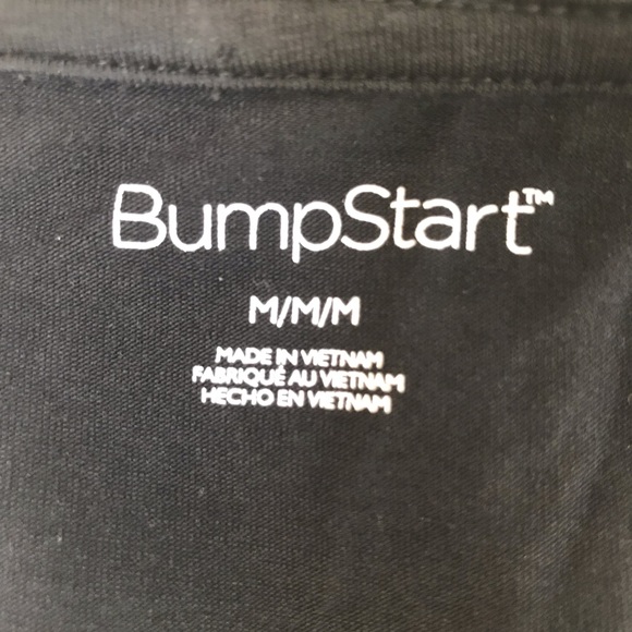 Black BumpStart Maternity Dress 3/4 Sleeve Med - Picture 8 of 8